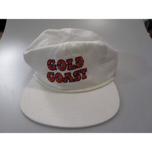 Gold Coast Hat Cap Snapback White Yupoong Rope Vintage 80s